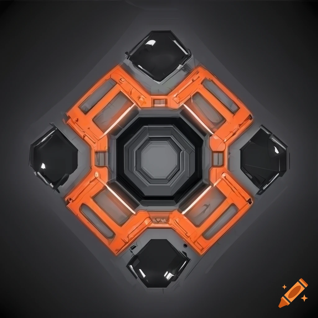 Detailed hexagonal sci-fi device concept art on Craiyon