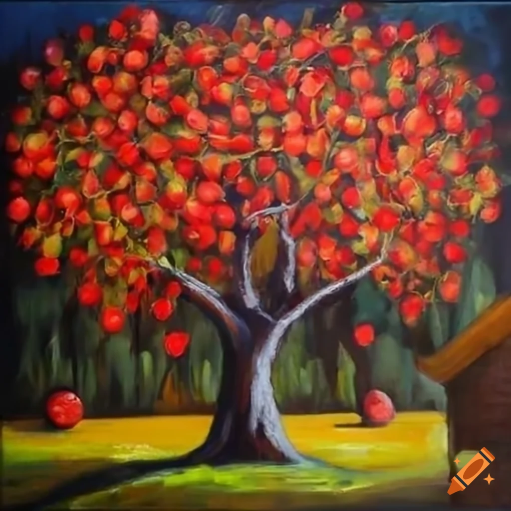 tree with apples