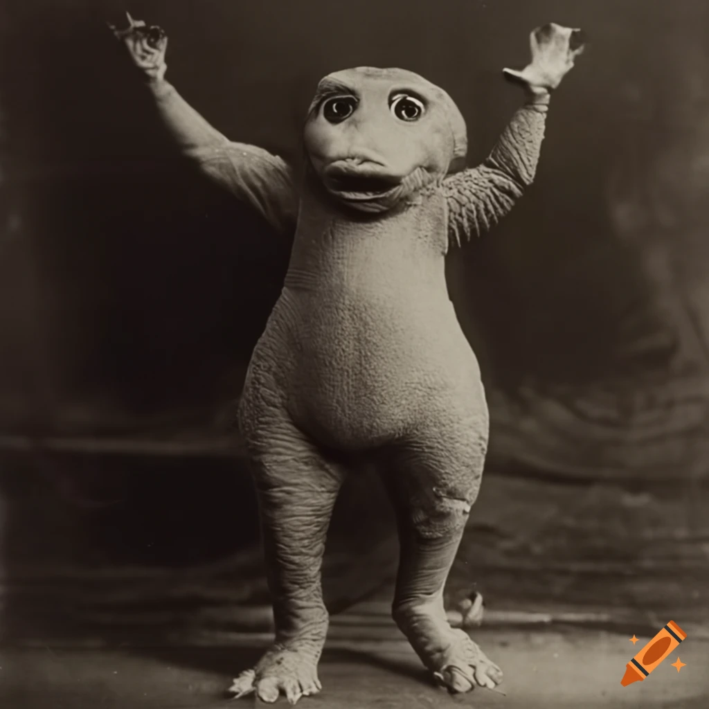 photo of Barney the dinosaur during World War 1