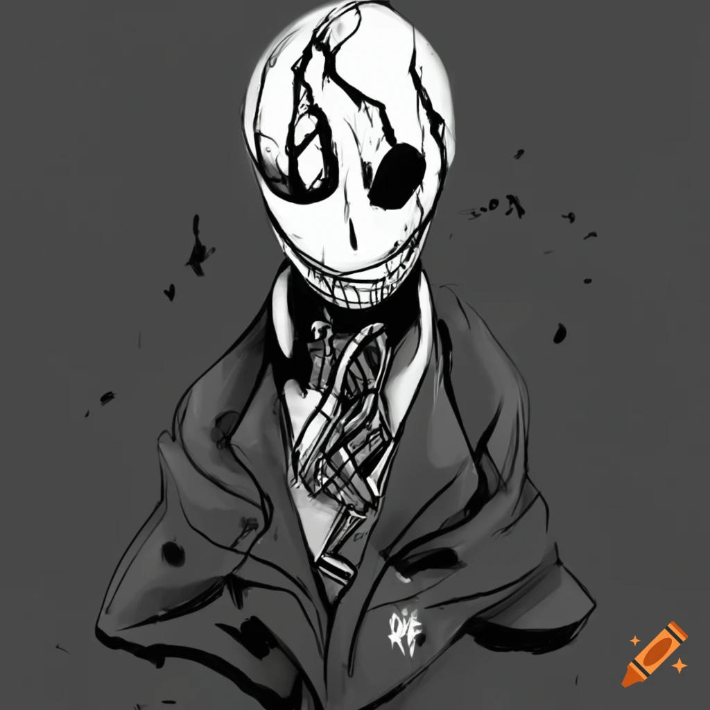 W.D Gaster character from Undertale