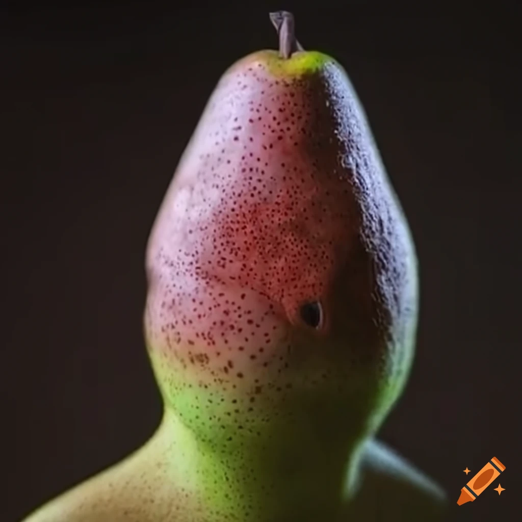 meme featuring a pear demon