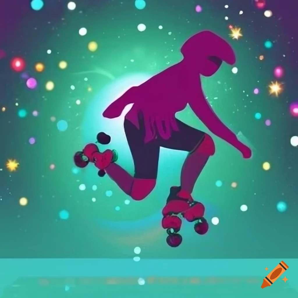 logo design for roller skating association with fancy colors and maritimes pines in the background