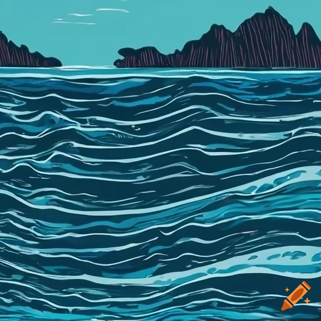 waves crashing against rugged coastline