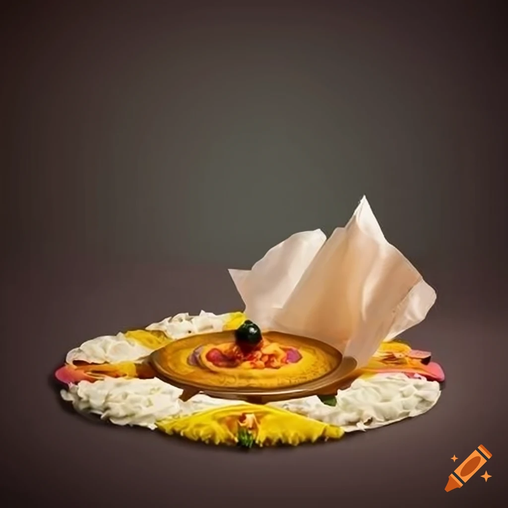 onam themed restaurant tissue paper