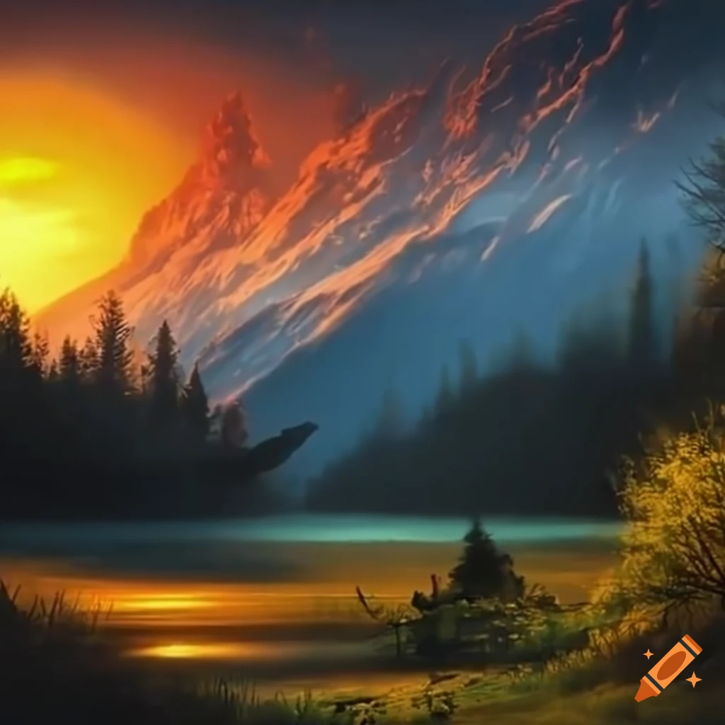 evening clearing in high definition