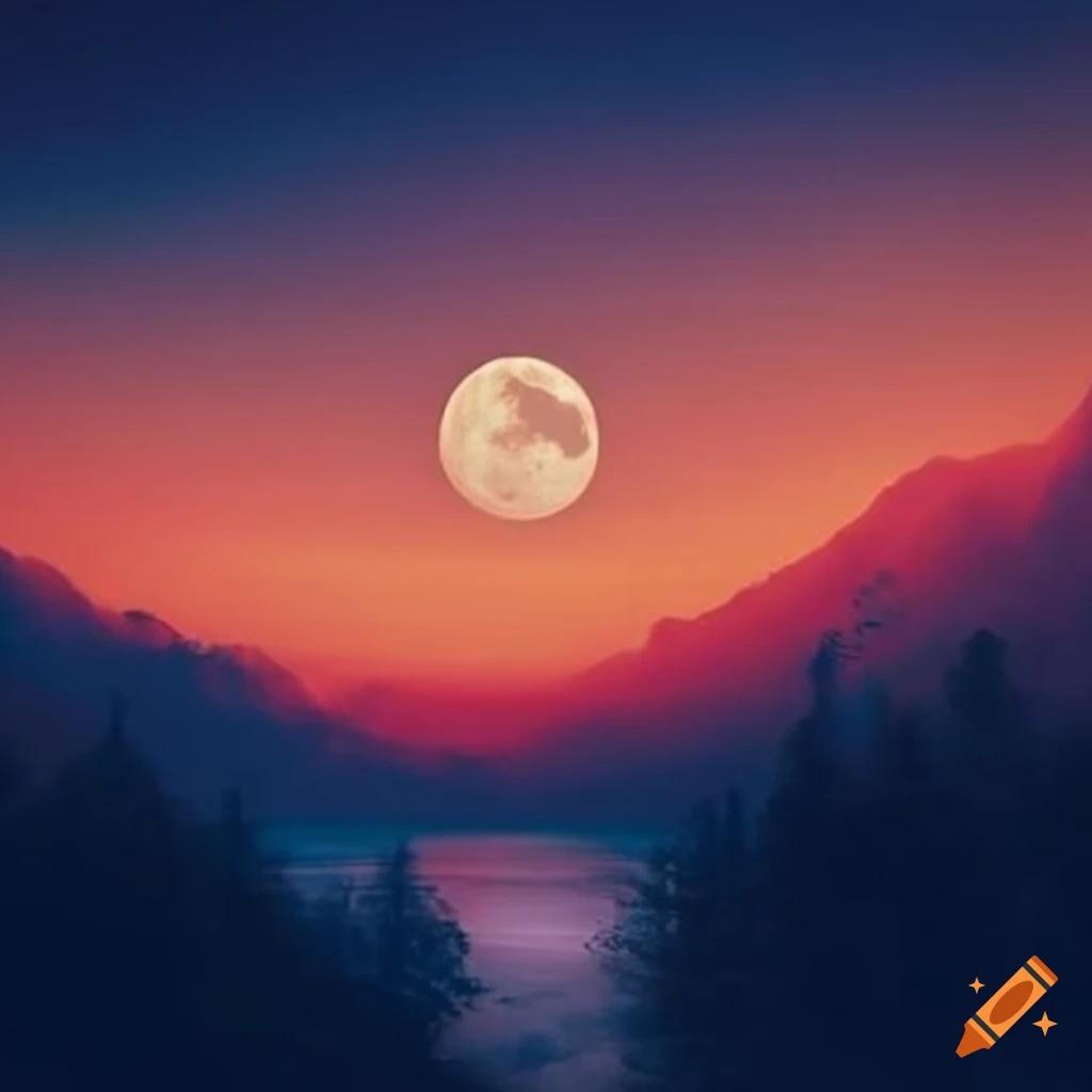 artistic representation of the moon with honey elements