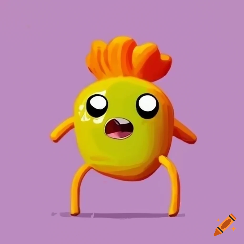 Adventure Time habanero pepper character with chef's hat