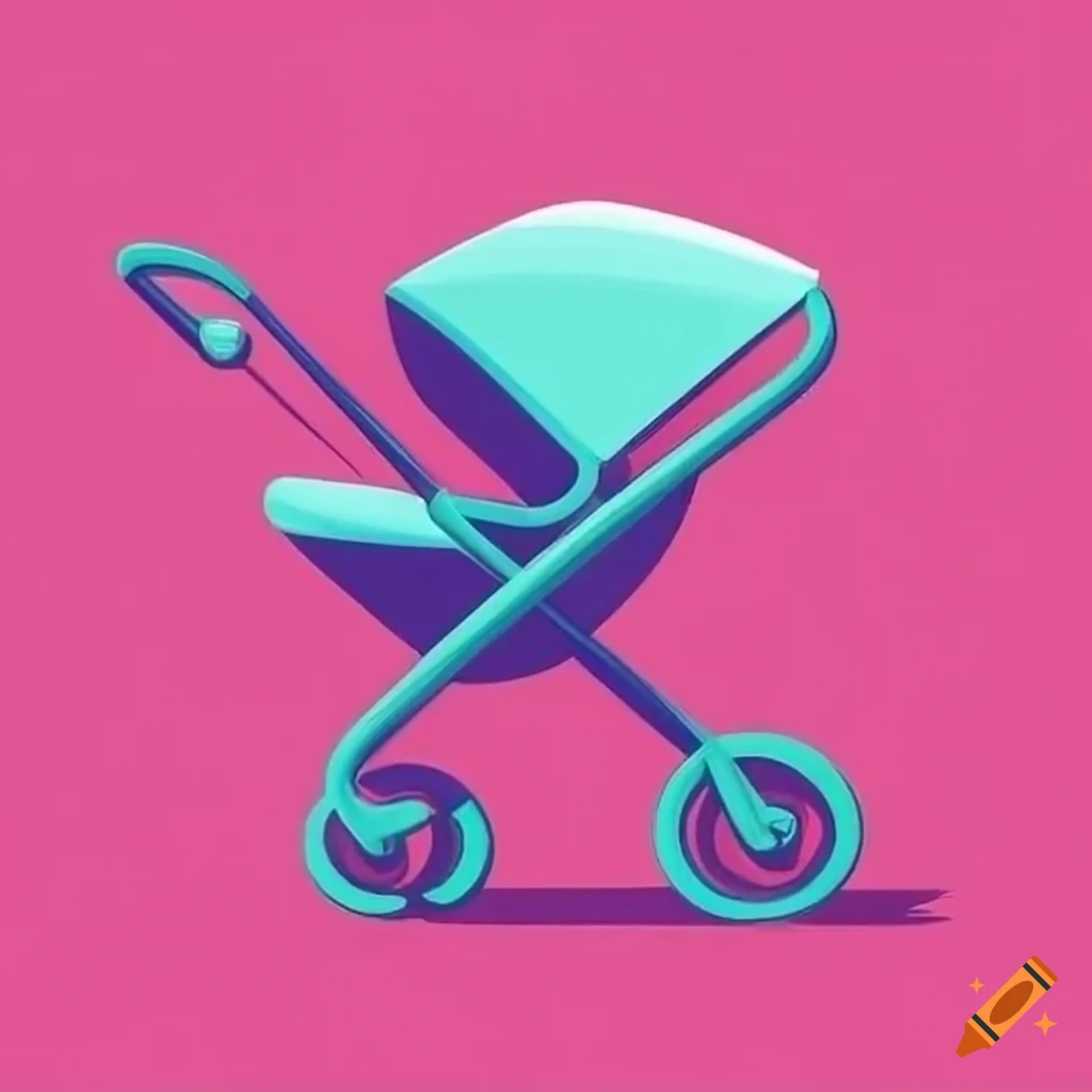 sleek and modern futuristic baby stroller