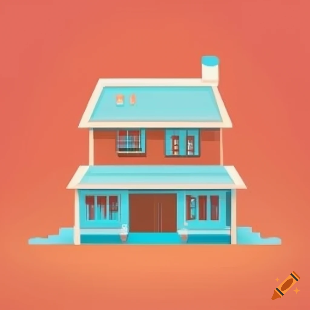 vector illustration of a dream house