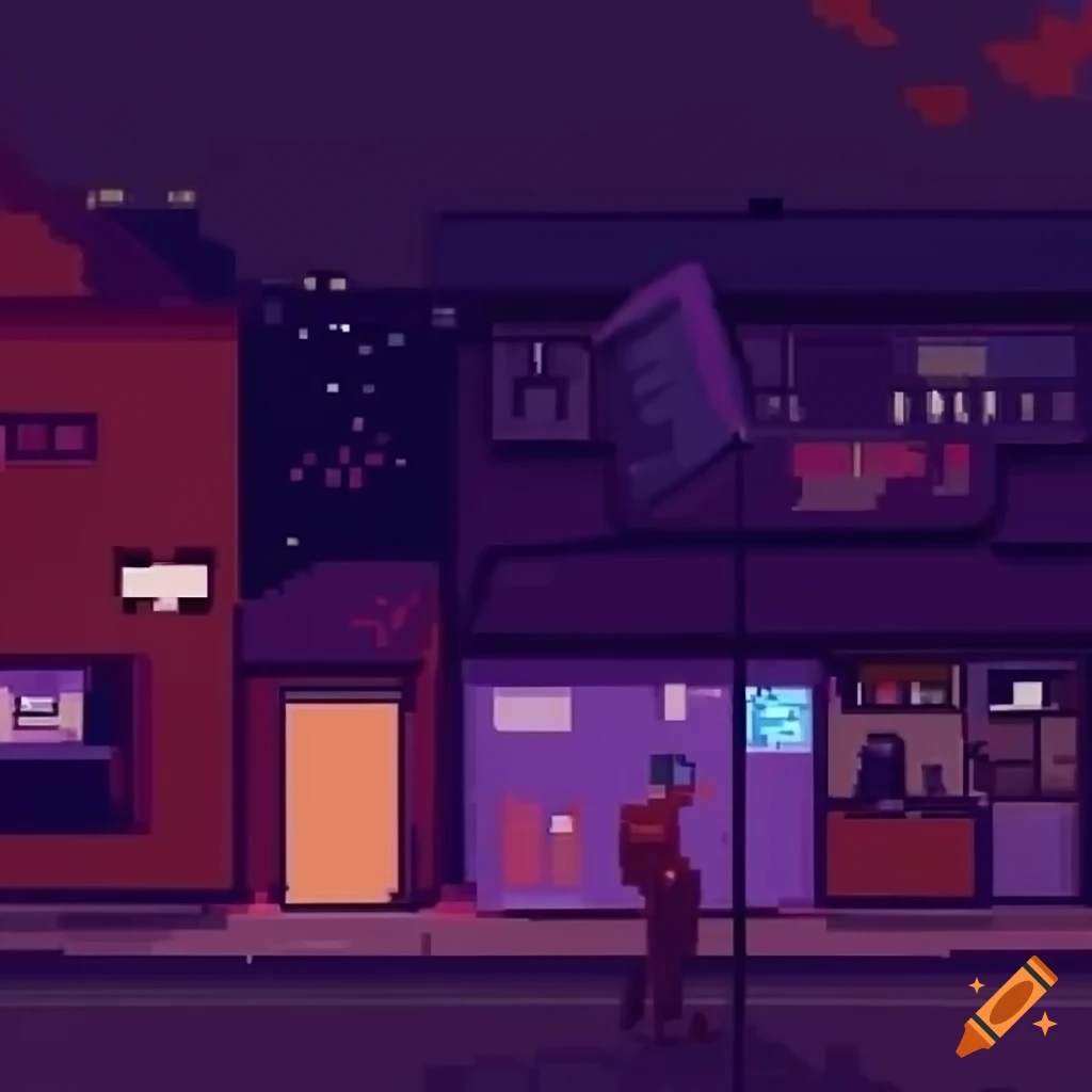 pixel art with a lo-fi aesthetic