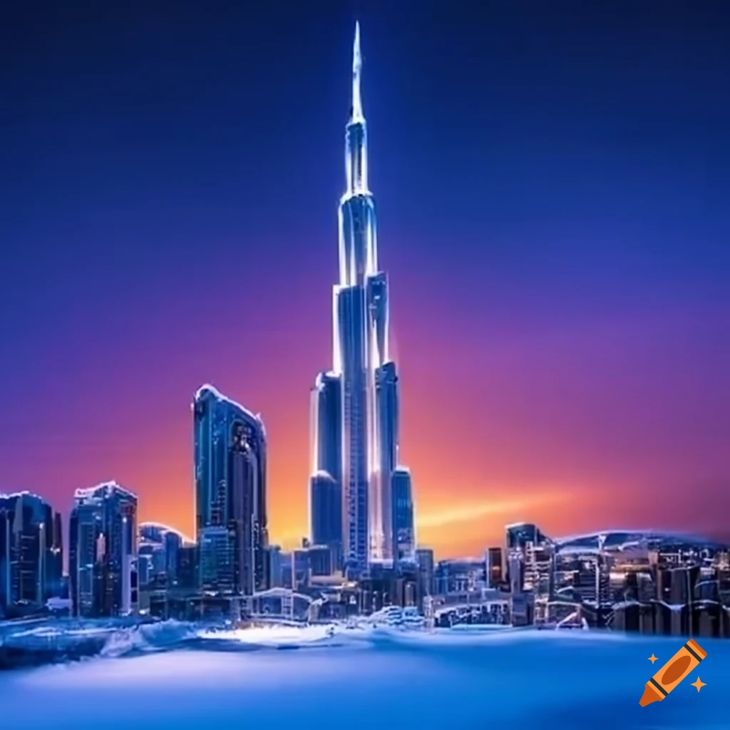 Dubai covered in snow