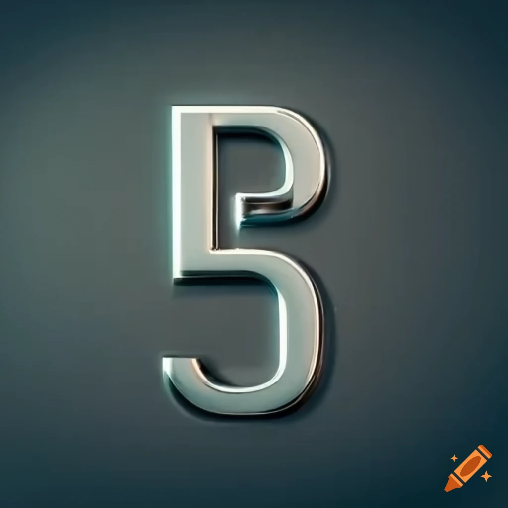 silver logo representing sound and letter R