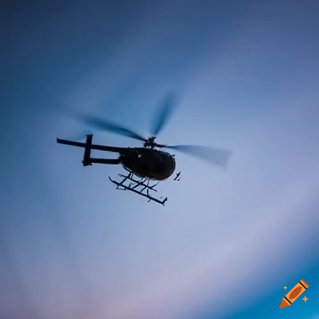 helicopter flying in the sky