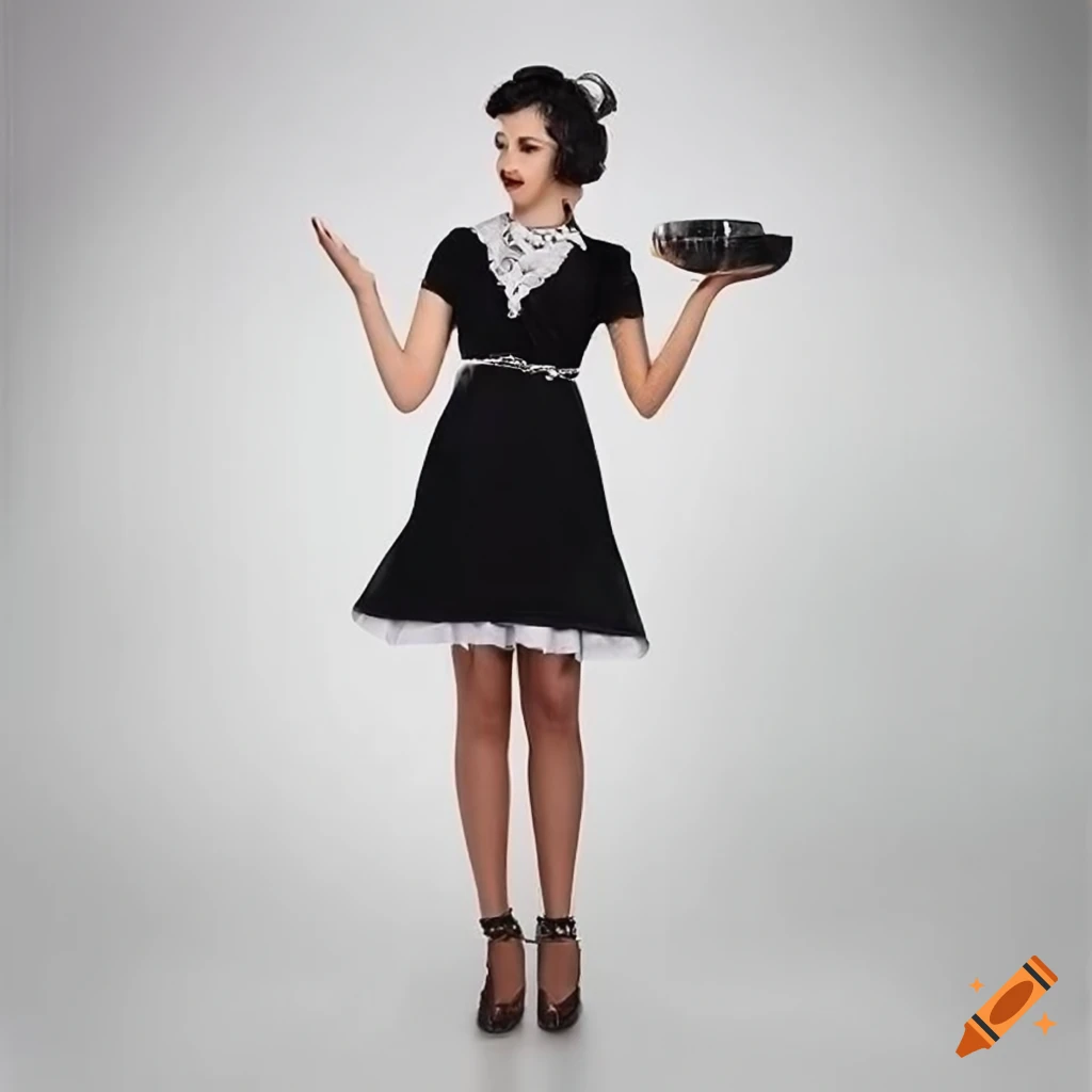 Image of a stylish 1920s waitress on Craiyon