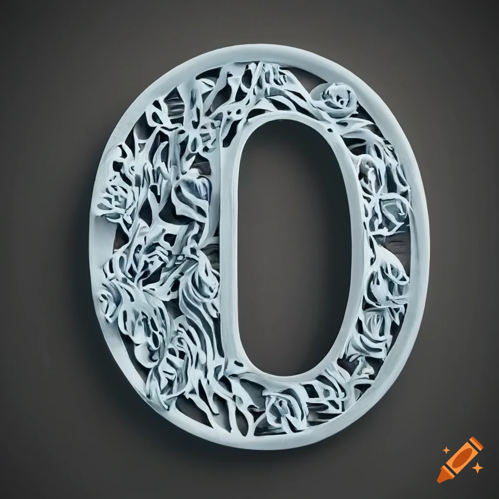 photorealistic papercut sculpture of number 67