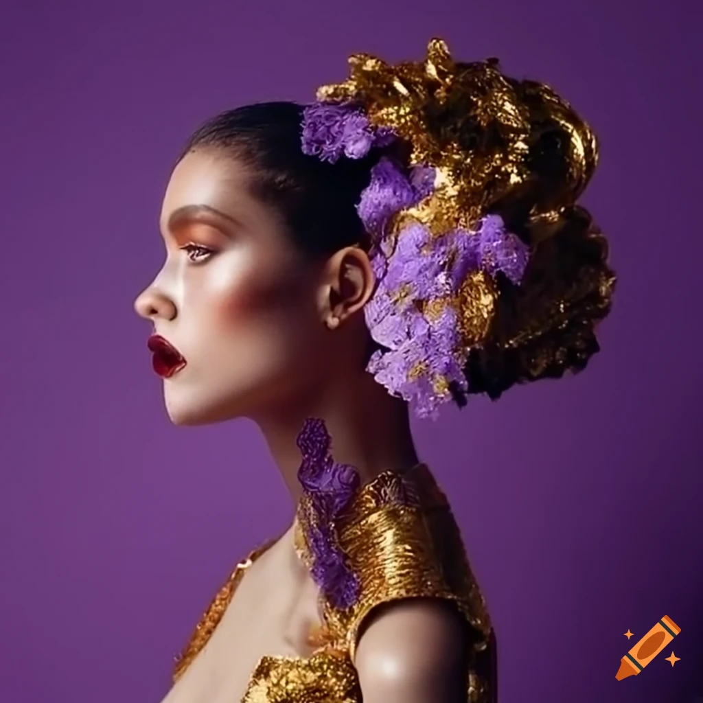lavender and gold color combination
