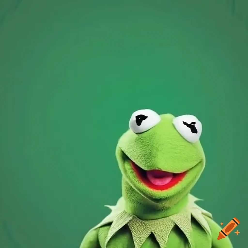 Kermit the Frog deep in thought