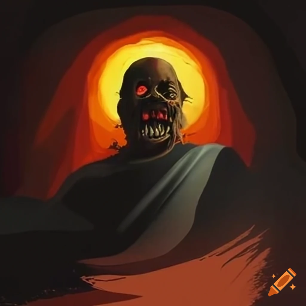 poster of a terrifying scene in an airplane