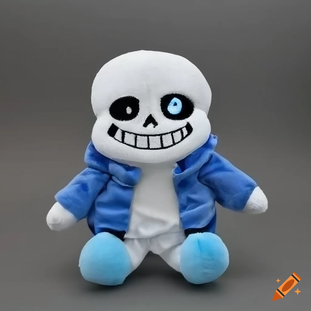 cute plushie of Sans from Undertale