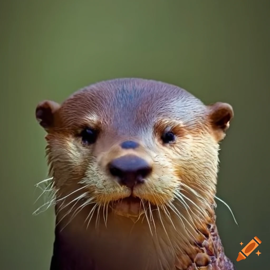 otter with a pineapple