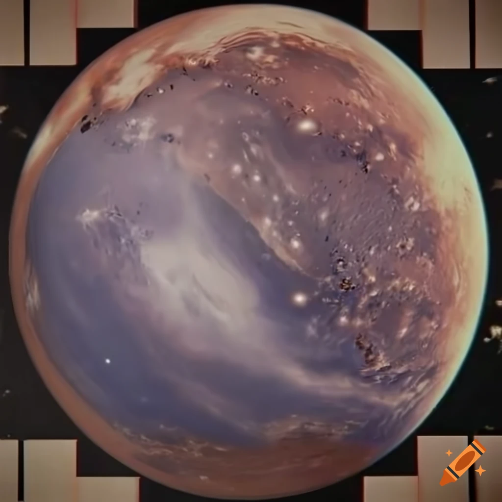 photorealistic depiction of a planet with vast ocean from space