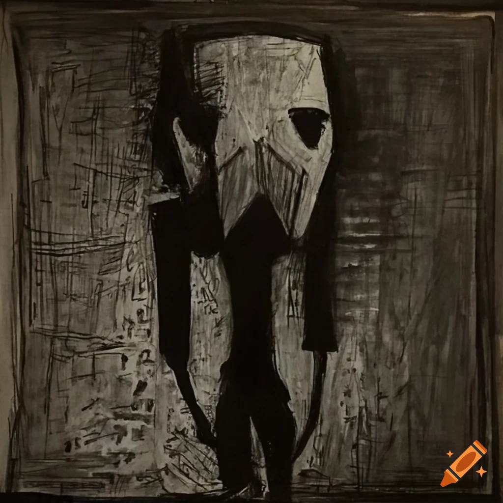 sketch of a deformed stormtrooper by Rick Owens