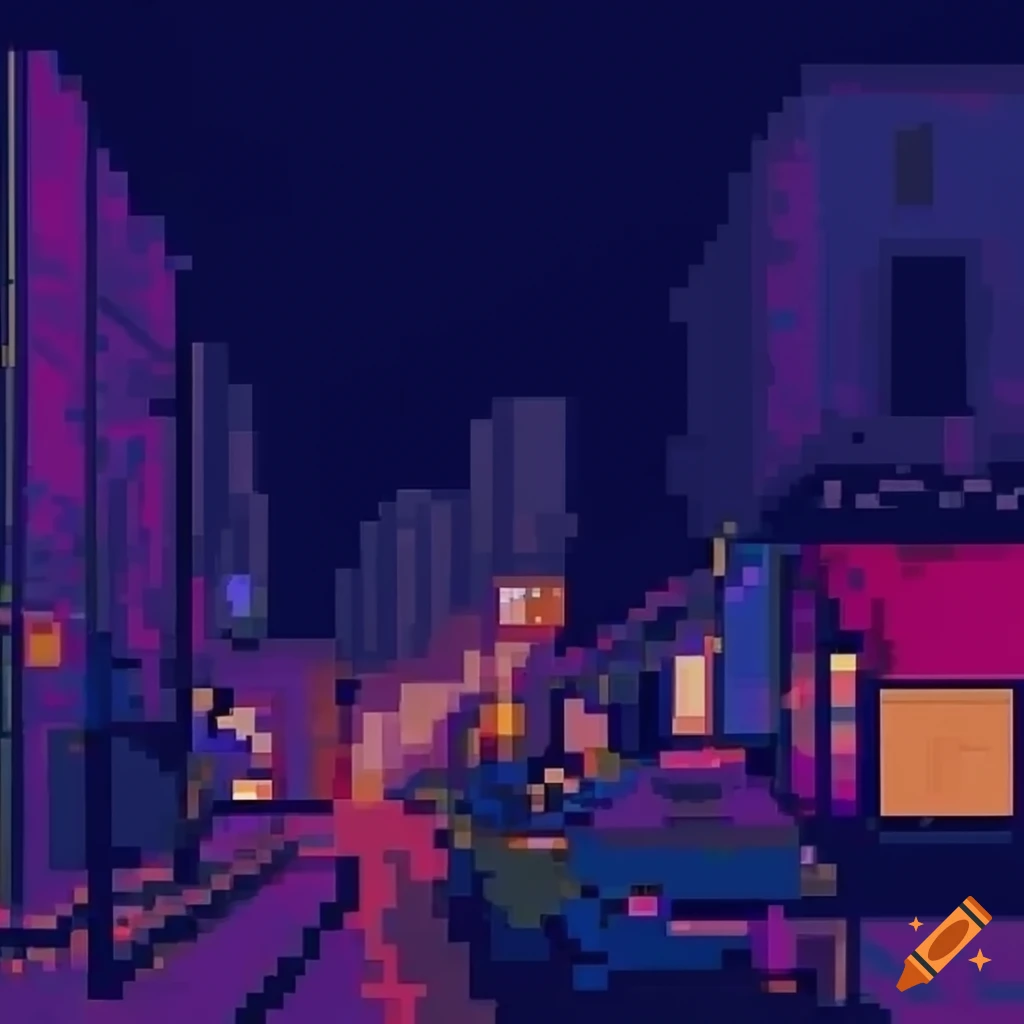 pixel art with a lo-fi aesthetic