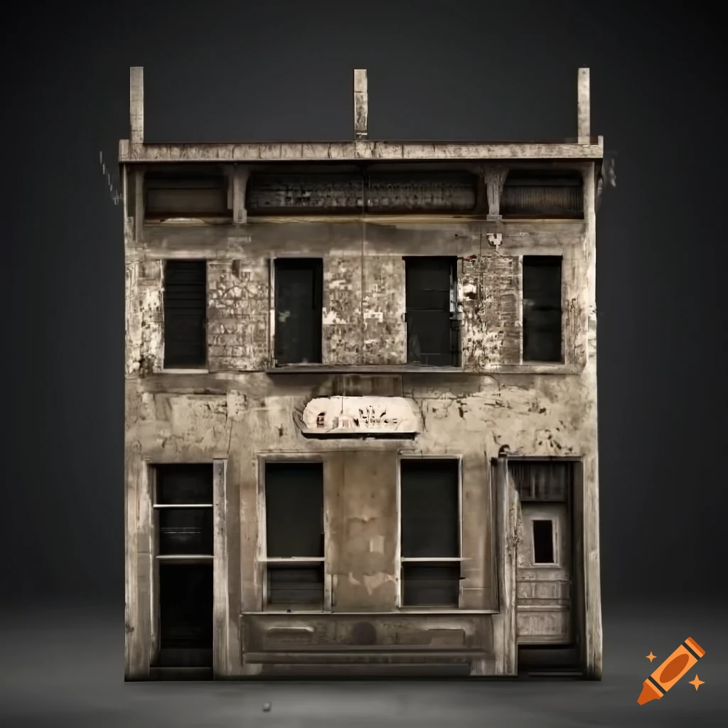 detailed 2D storefront facade in New York style