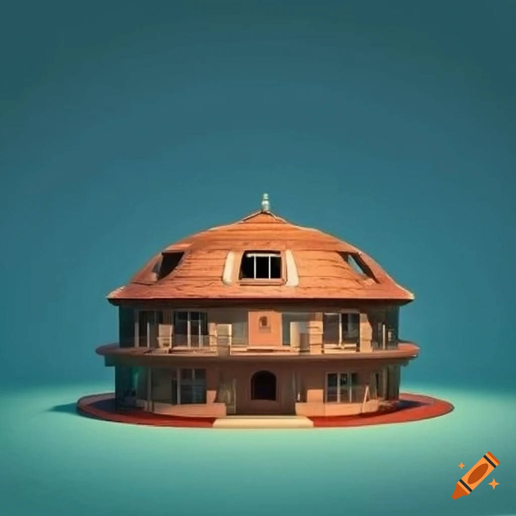 top view of a round house representing different cultures