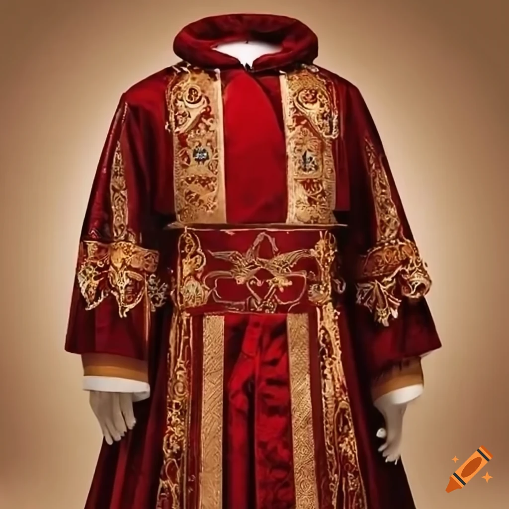 elaborate papal robe