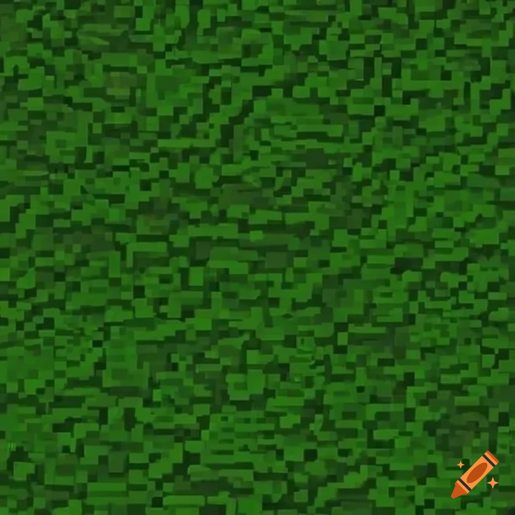 top-down view of pixel art short grass