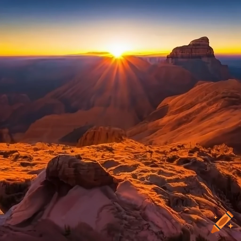 Sun Rise Utah Sunrise over Utah mountains on Craiyon
