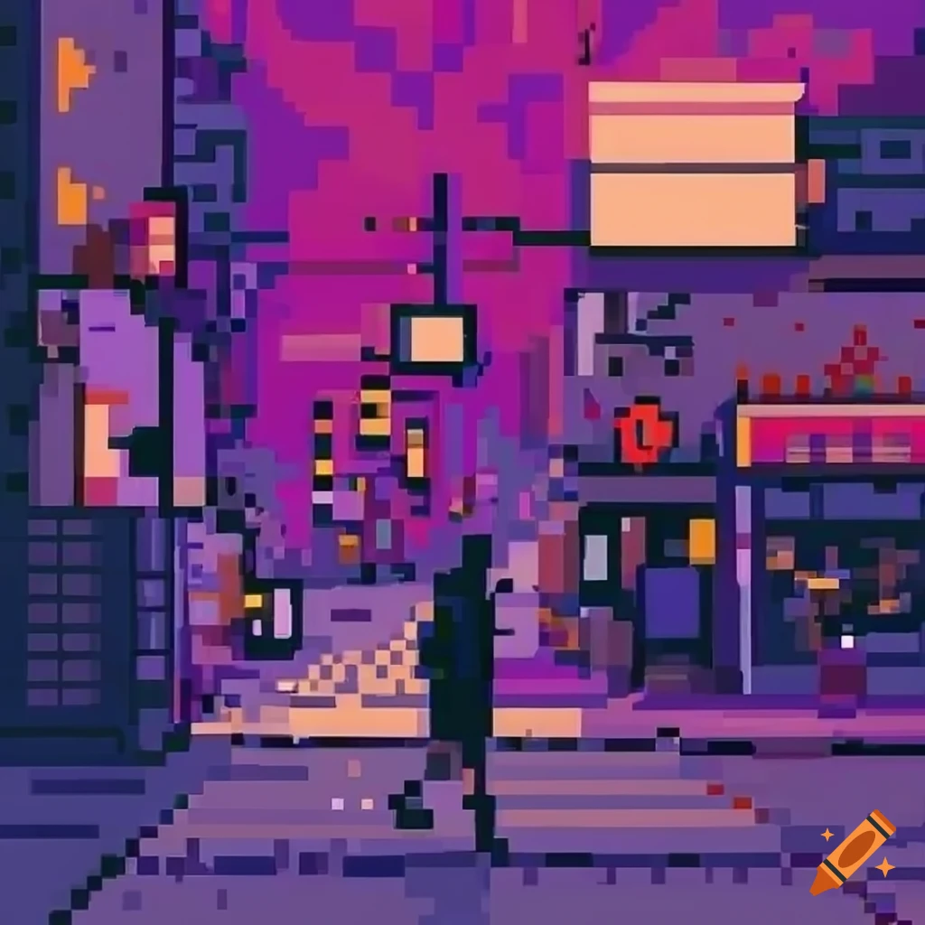 pixel art with a lo-fi aesthetic