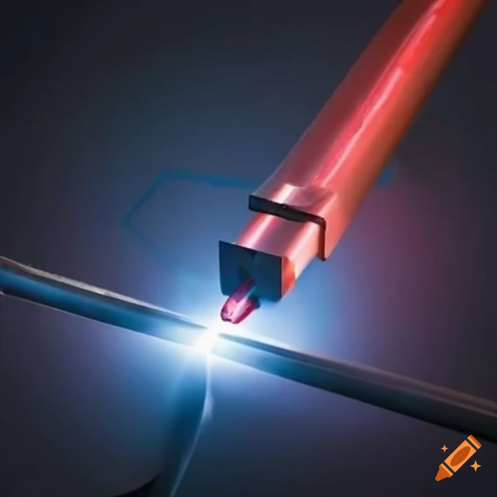 laser beam cutting through metal