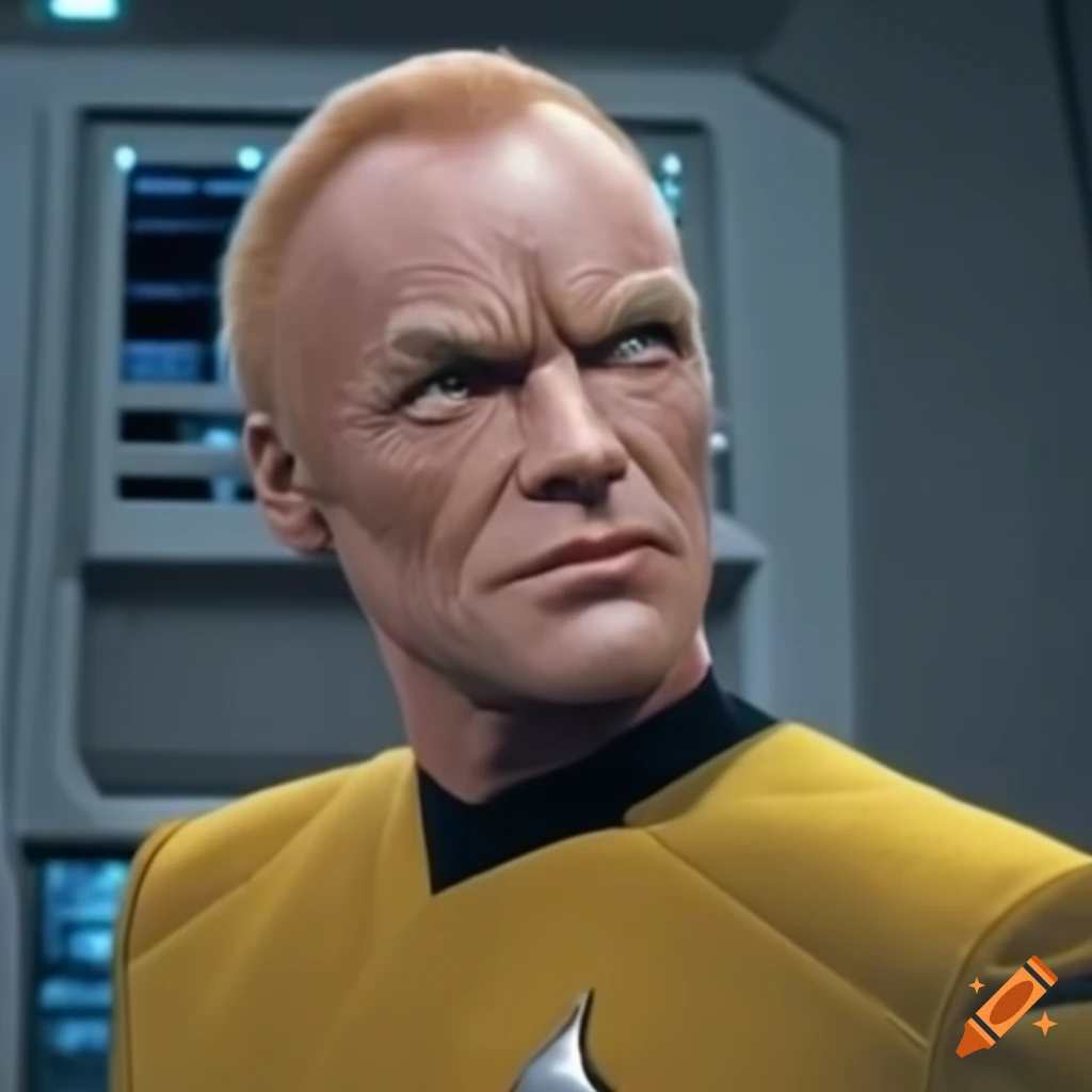 image of captain Sting giving orders to kids on Star Trek