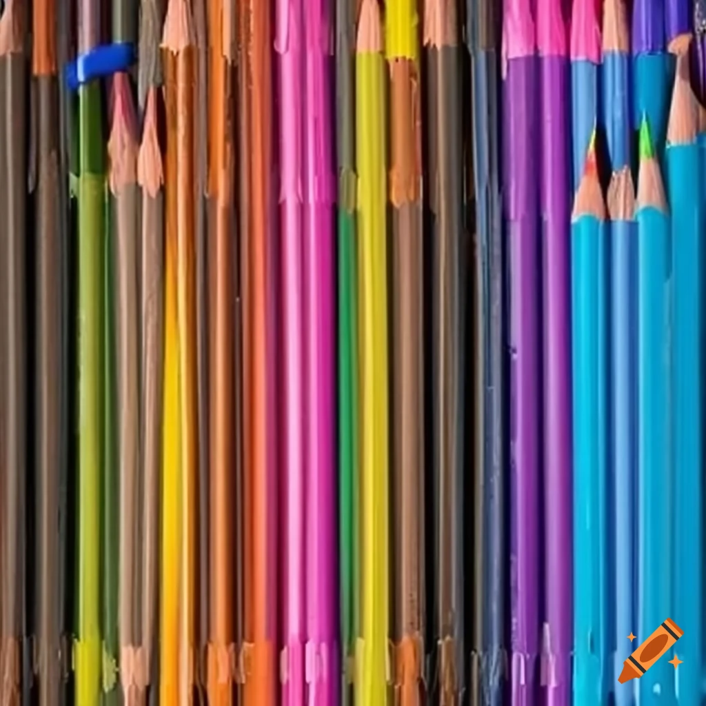 rainbow assortment of crayons