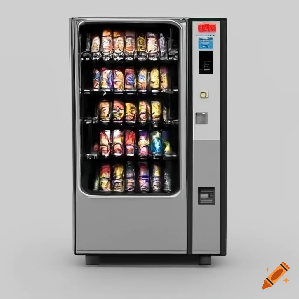 vending machine isolated on white background