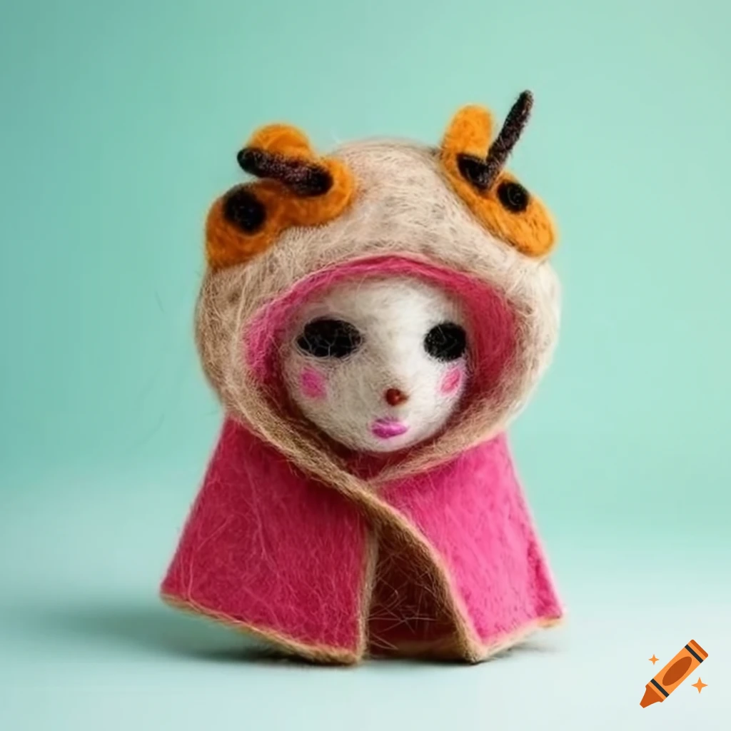 cute Japanese creatures in traditional costume