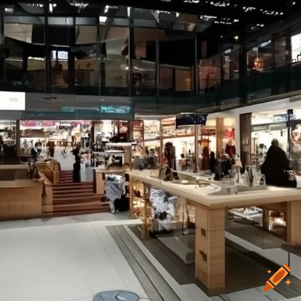 image of an anthropogenic shopping mall