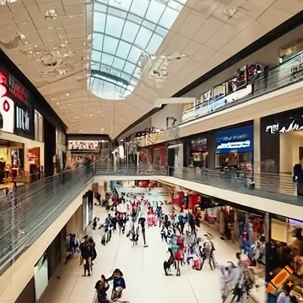 image of an anthropogenic shopping mall