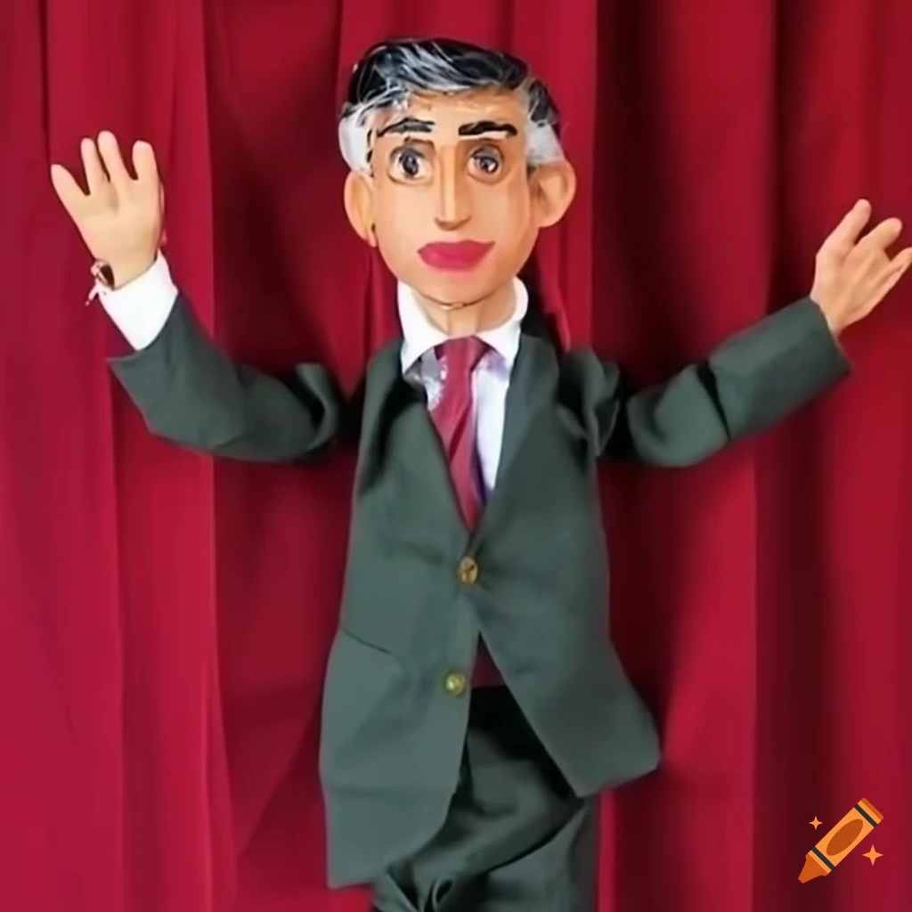 Supermarionation marionette of Rishi Sunak