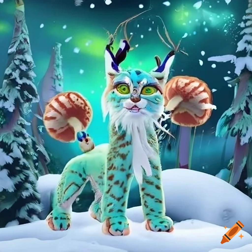 Glacia the Enchanted Lynx - Winter Olympics mascot