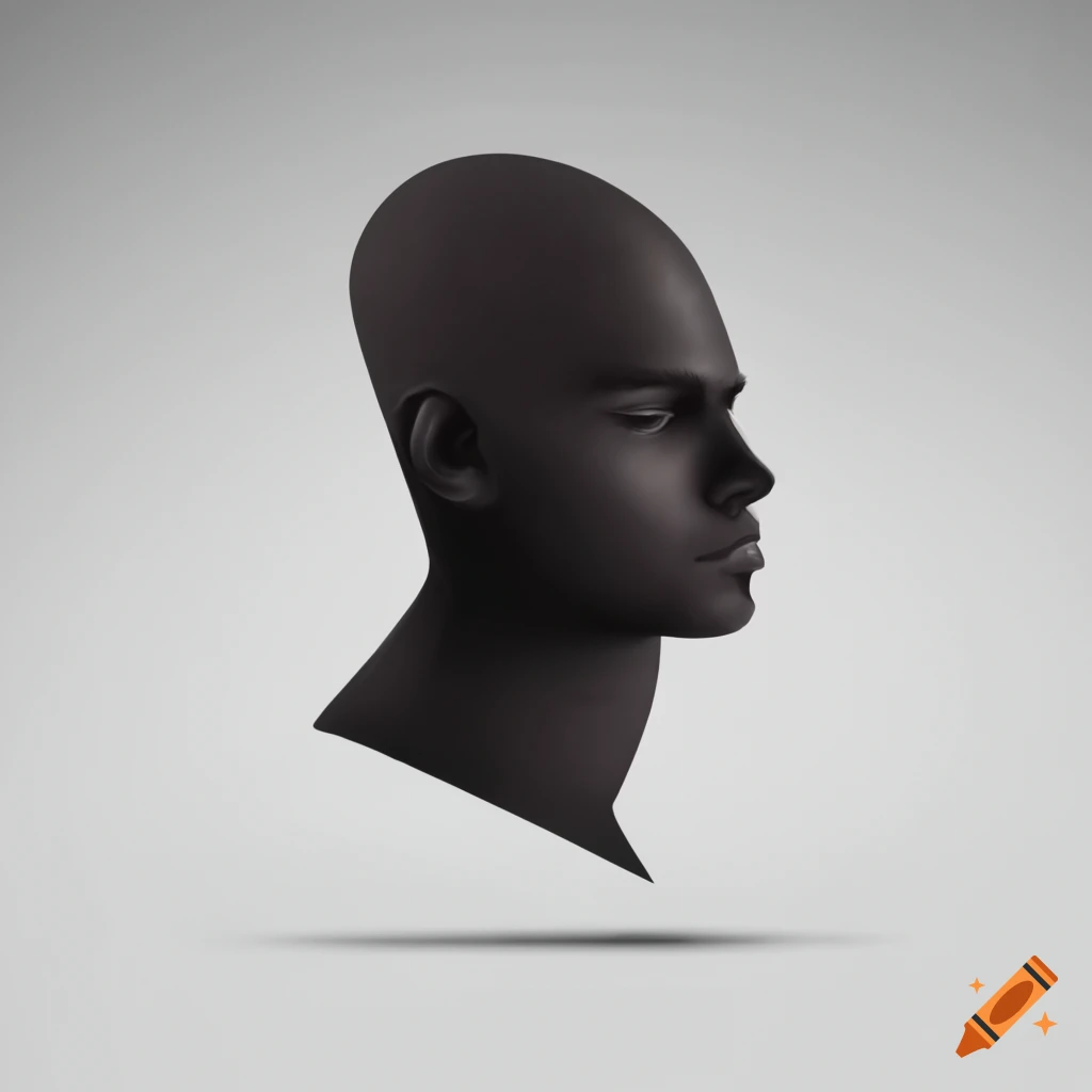 minimalist cubist portrait of a man