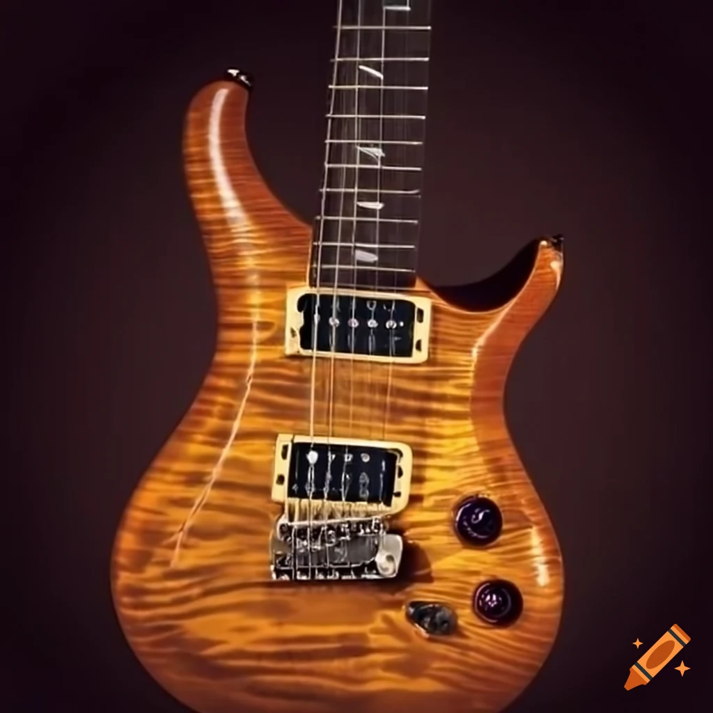 close up of a PRS guitar