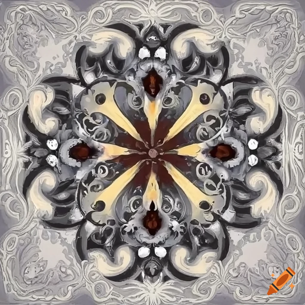 Art Nouveau style detailed ornament