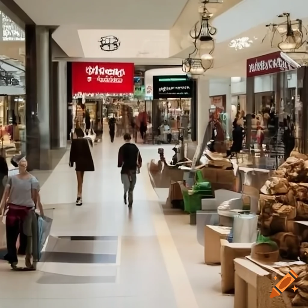 image of an anthropogenic shopping mall