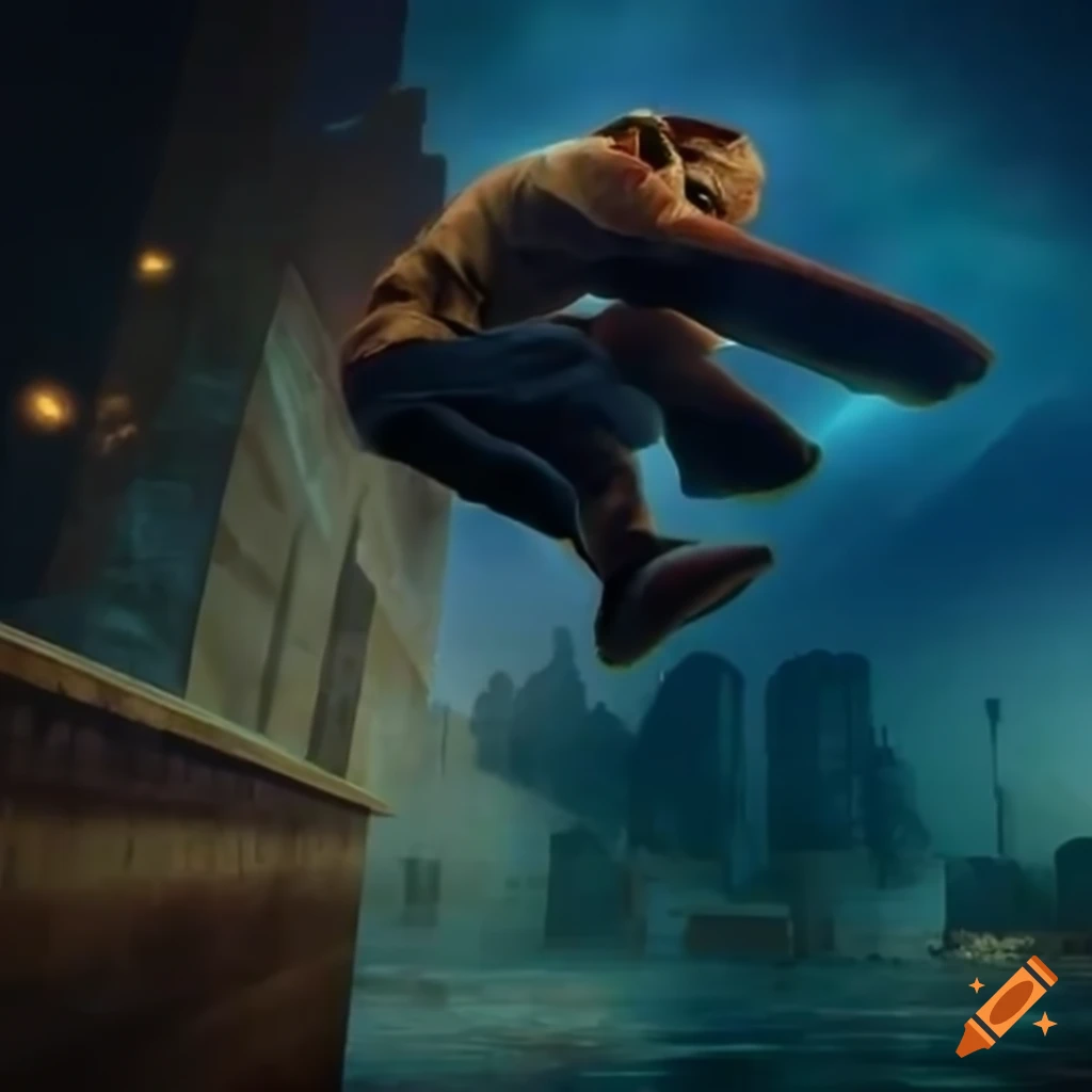 captivating parkour image