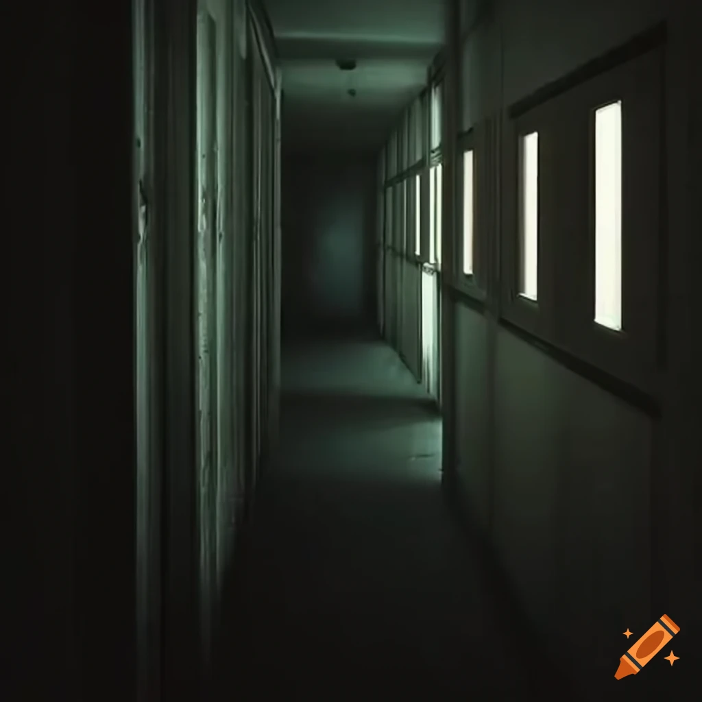 eerie corridor in The Backrooms