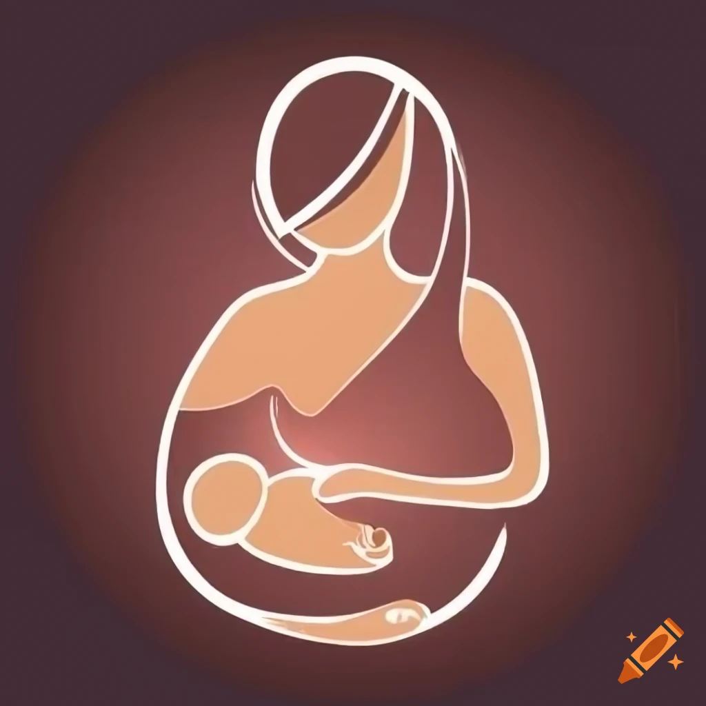 illustration icon of a breastfeeding massage