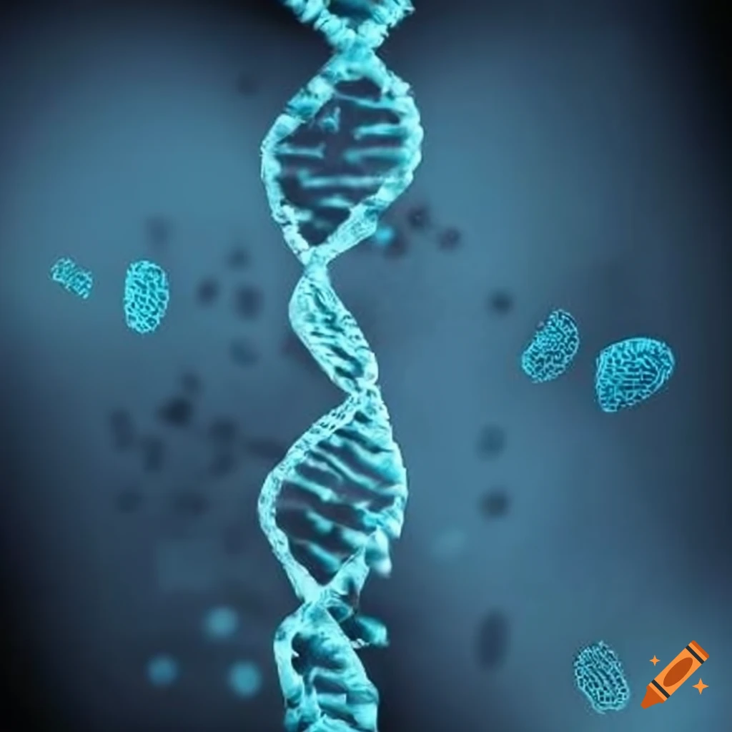 crime scene with DNA samples for forensic analysis